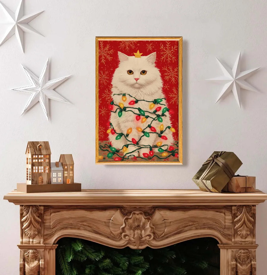 Christmas Withe Cat