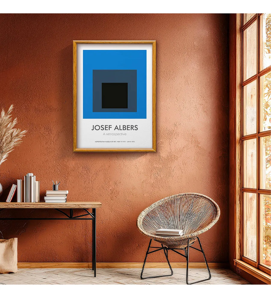 Josef Albers Teoria del Color Bauhaus MOMA retrospective (Blue)