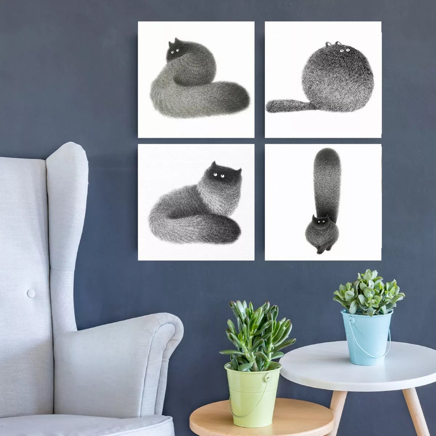 Fluffy Cats Set