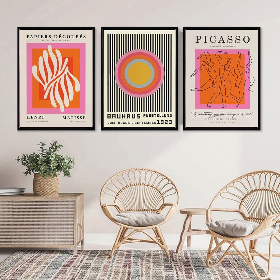 Bauhaus Orange Pink Set