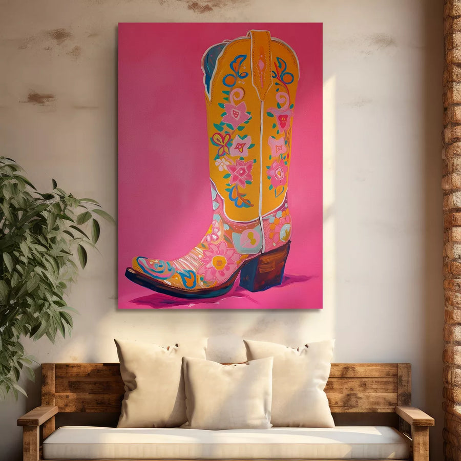 Cowgirl Floral Boot