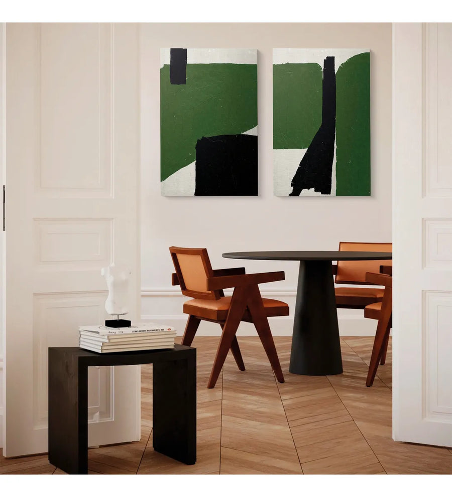 Green Beige Black Set