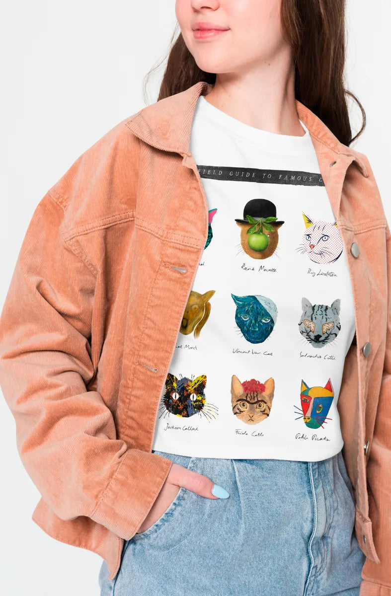 Famous Artist Cats - Playera de manga corta
