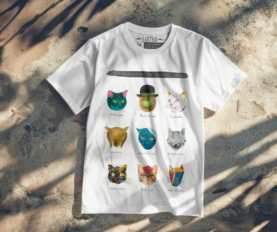 Famous Artist Cats - Playera de manga corta