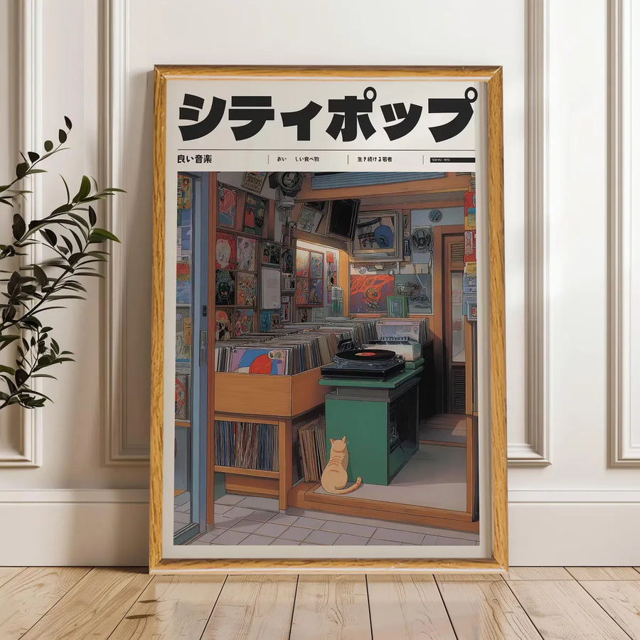 Music Retro Vinyl Store Japan 90's