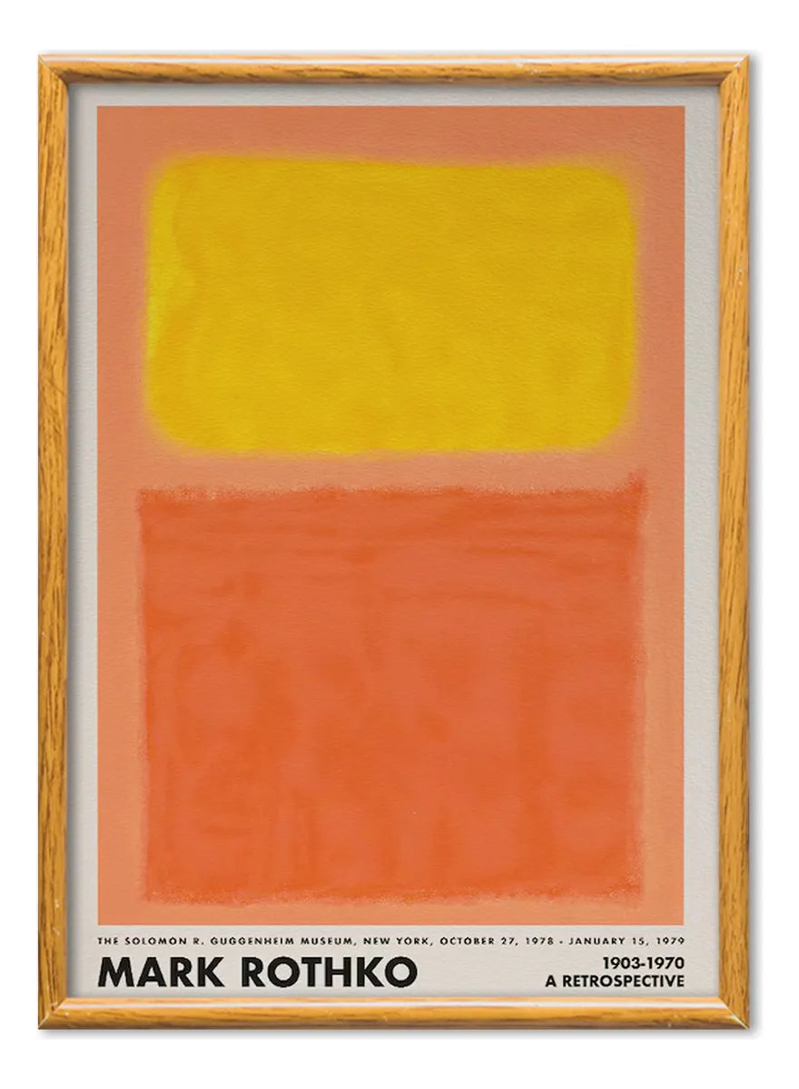 Mark Rothko Retrospective (Orange)