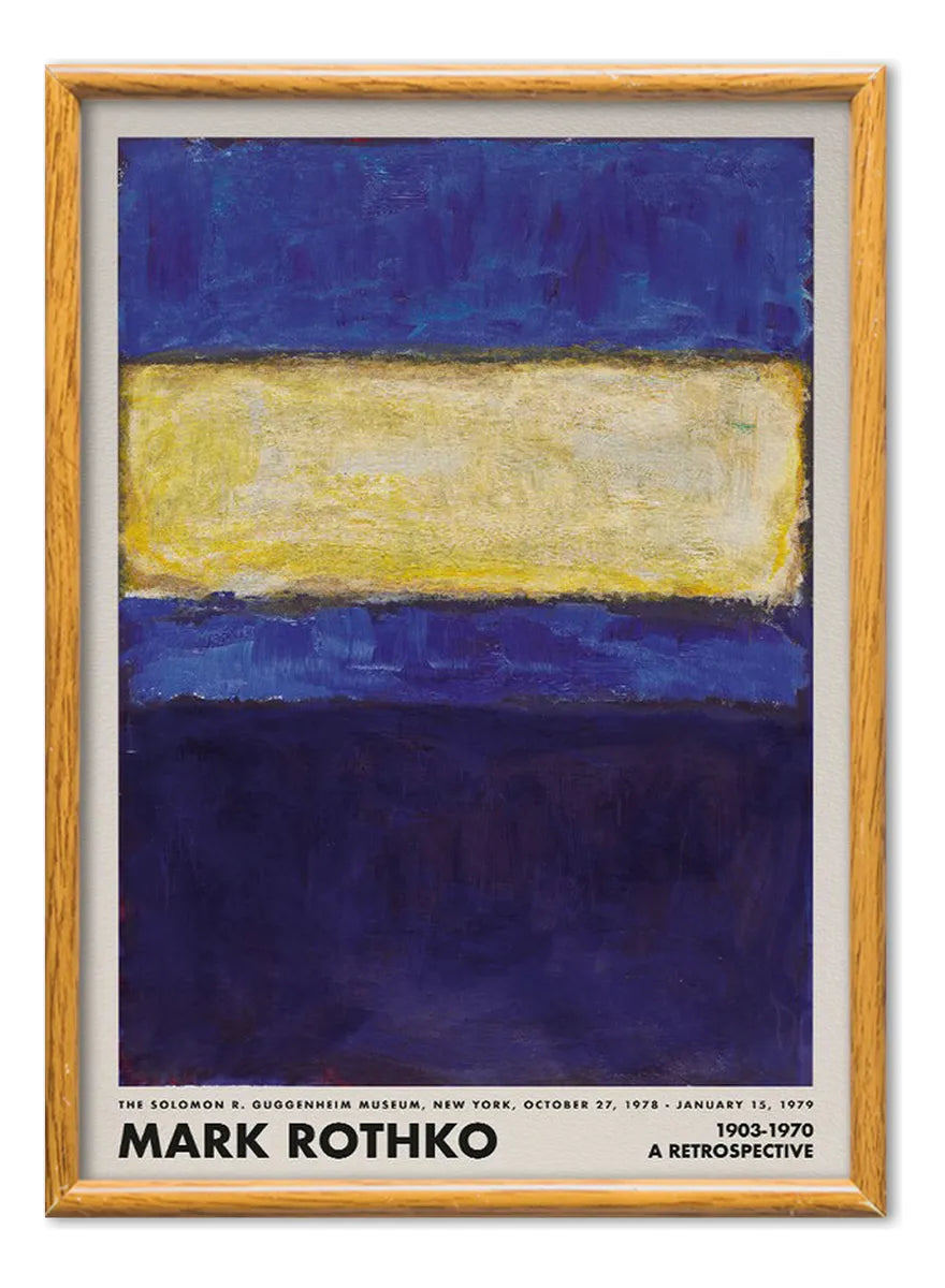 Mark Rothko Retrospective (Blue - Yellow)