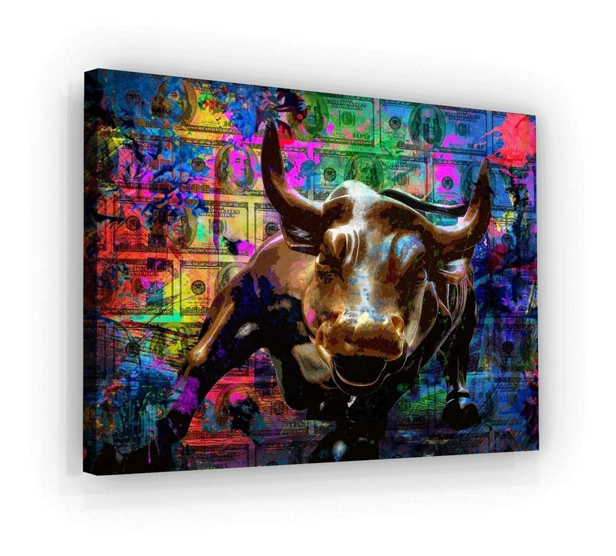 Toro Wall Street Bull Grafitti