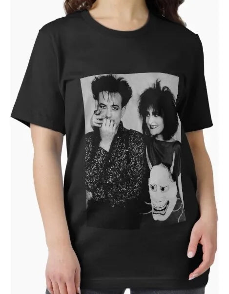 Robert Smith and Siouxsie Sioux 1983 - Playera de manga corta