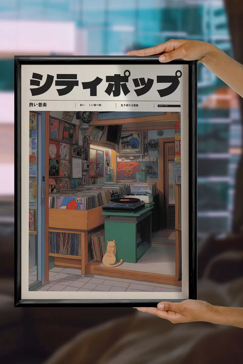 Music Retro Vinyl Store Japan 90's