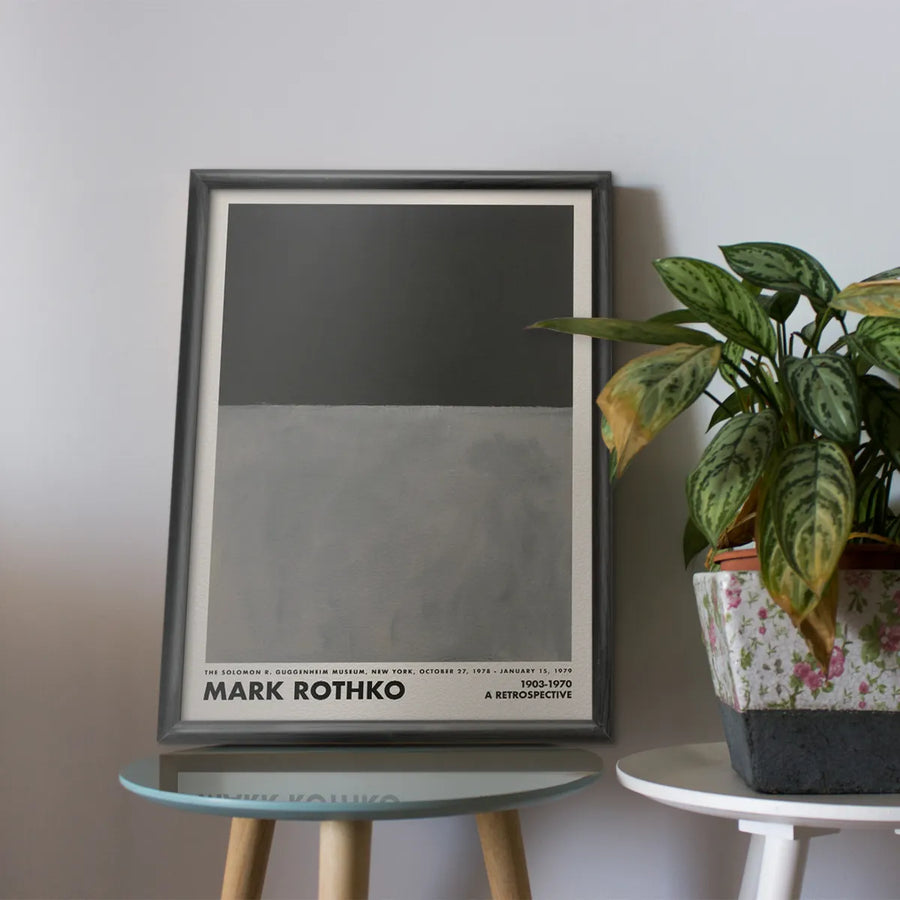 Mark Rothko Retrospective (Black - Gray)
