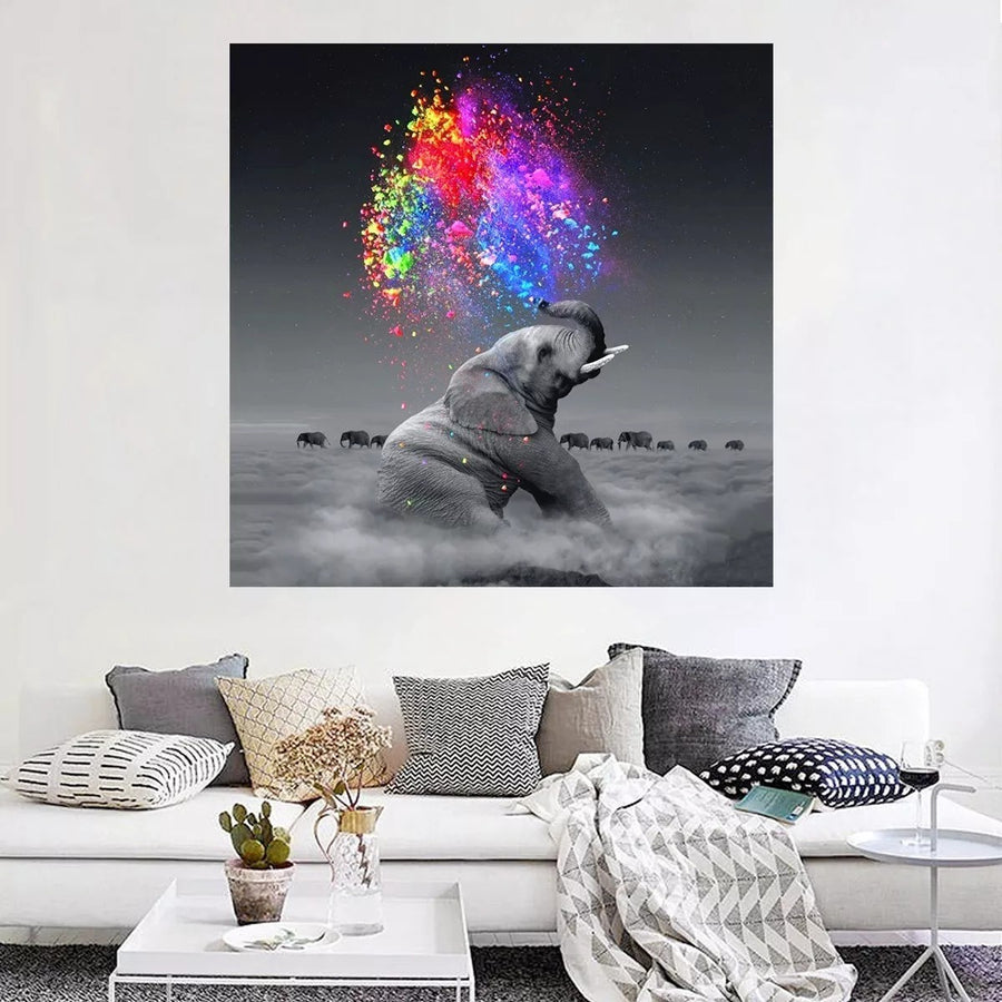 Color Splash Elefante