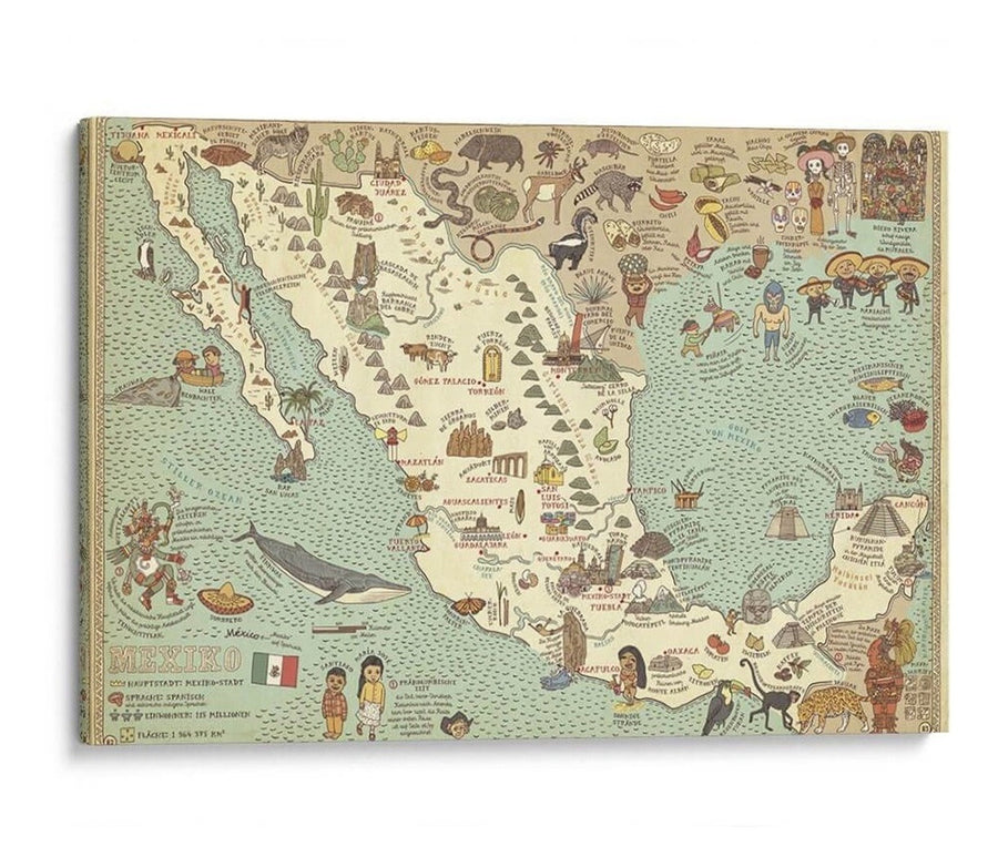 Mapa Vintage México