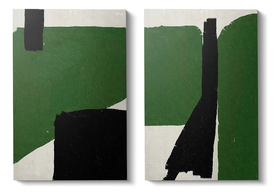 Green Beige Black Set