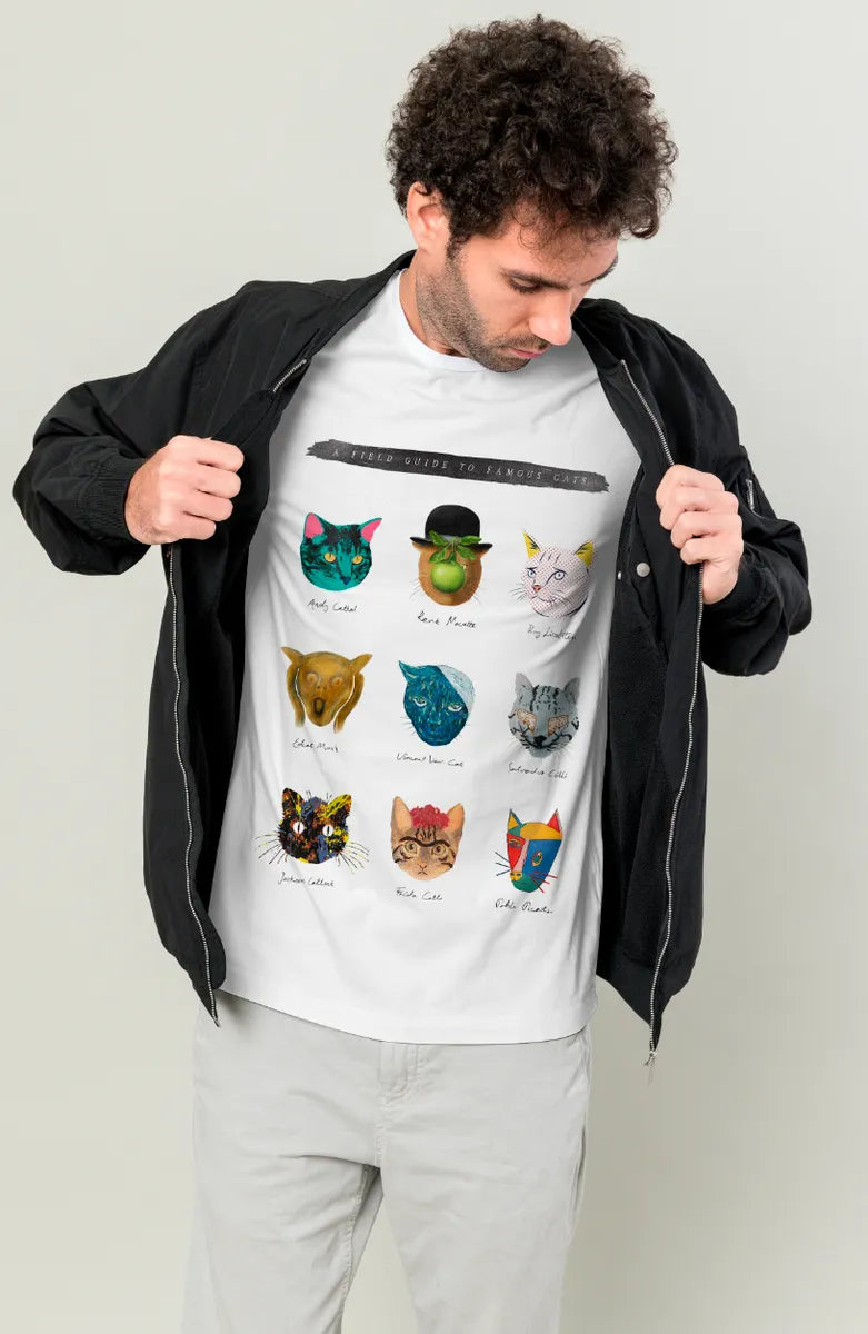 Famous Artist Cats - Playera de manga corta