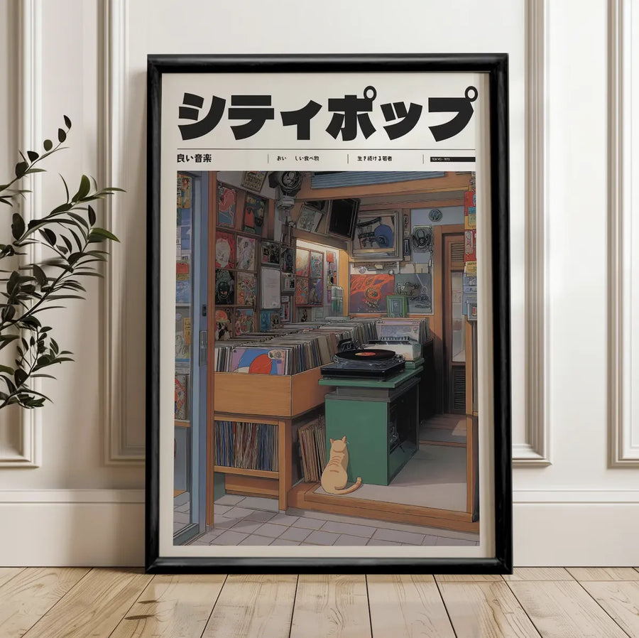 Music Retro Vinyl Store Japan 90's