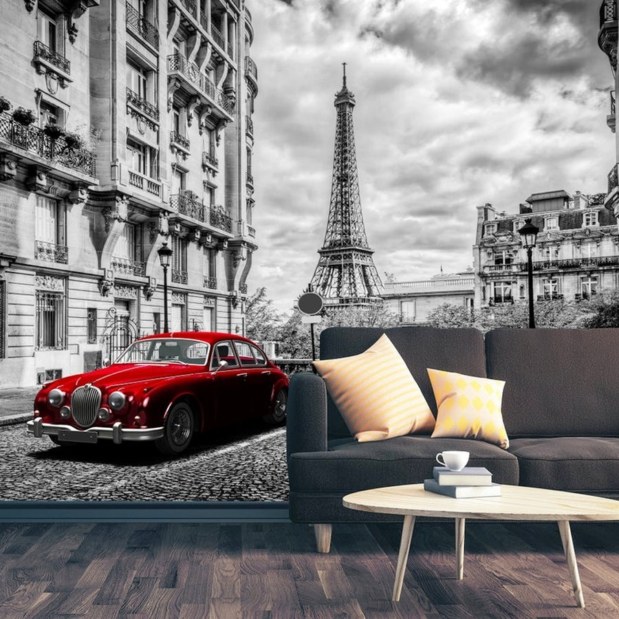 Paris Red Car