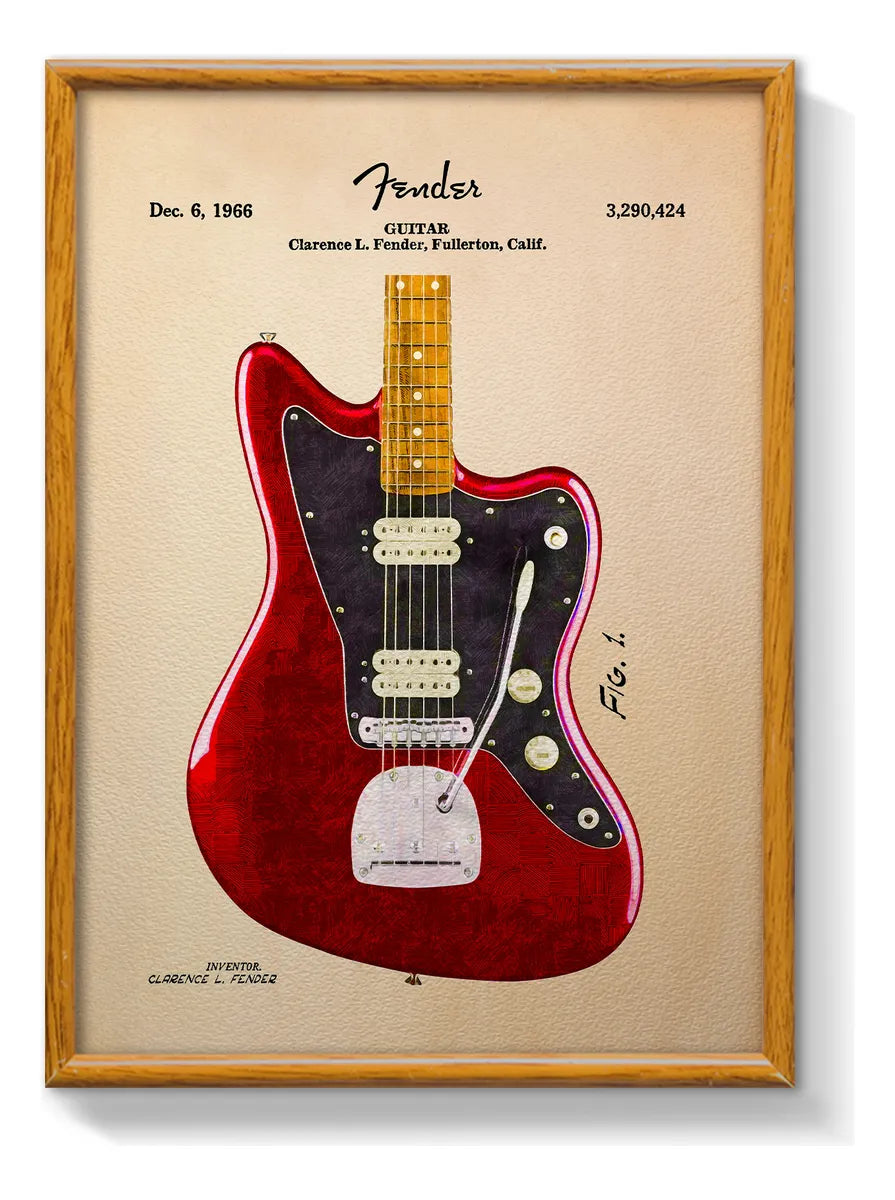 Fender Jazzmaster Red Patente