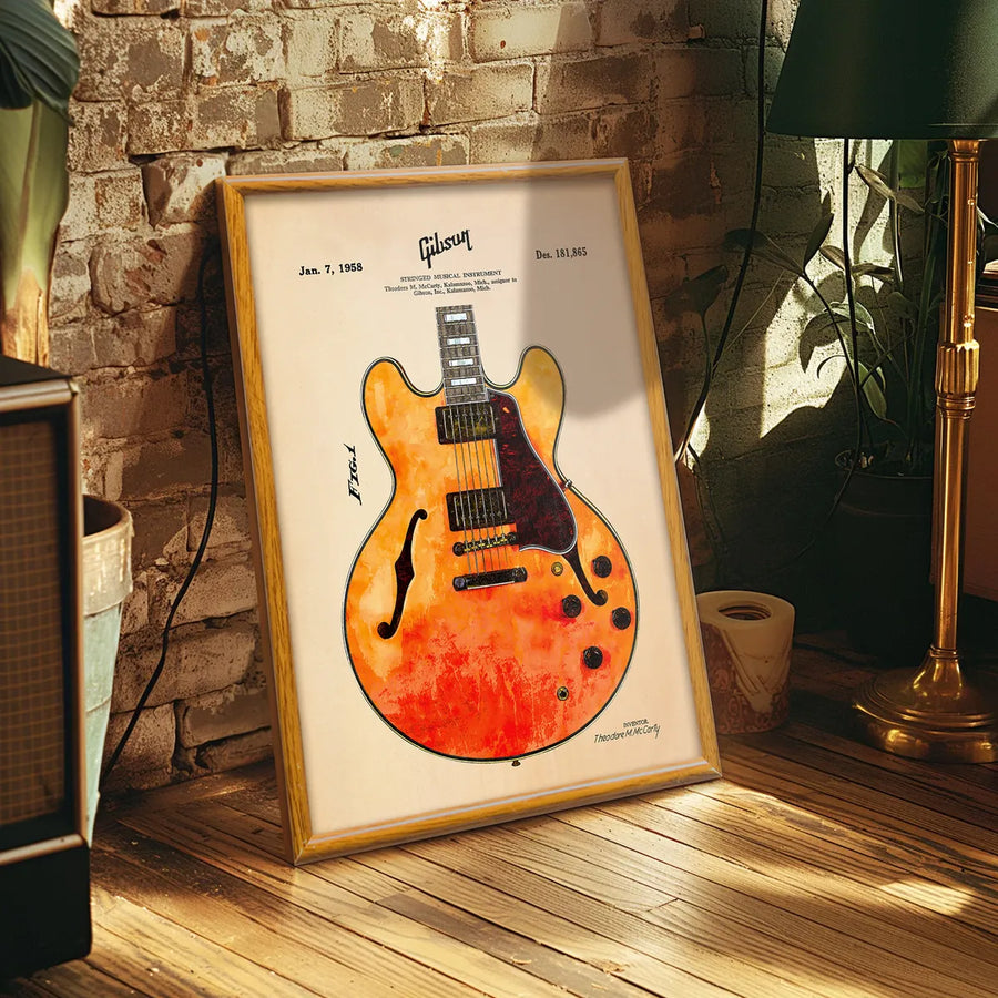 Gibson ES335 Guitar Patente