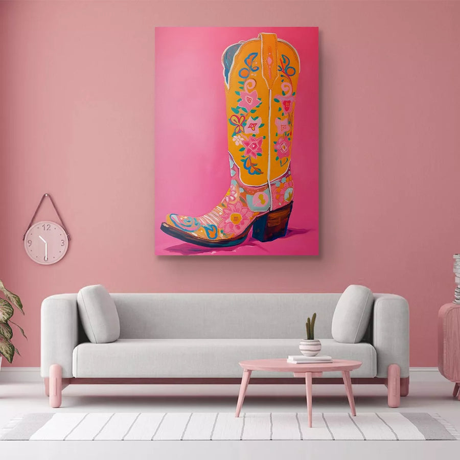 Cowgirl Floral Boot