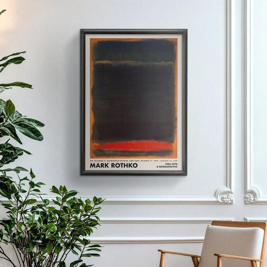 Mark Rothko Retrospective (Black - Orange)