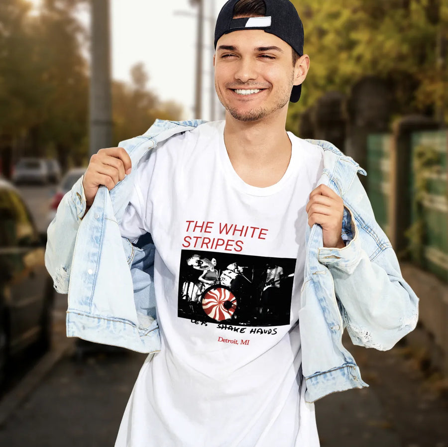 The White Stripes - Playera de manga corta