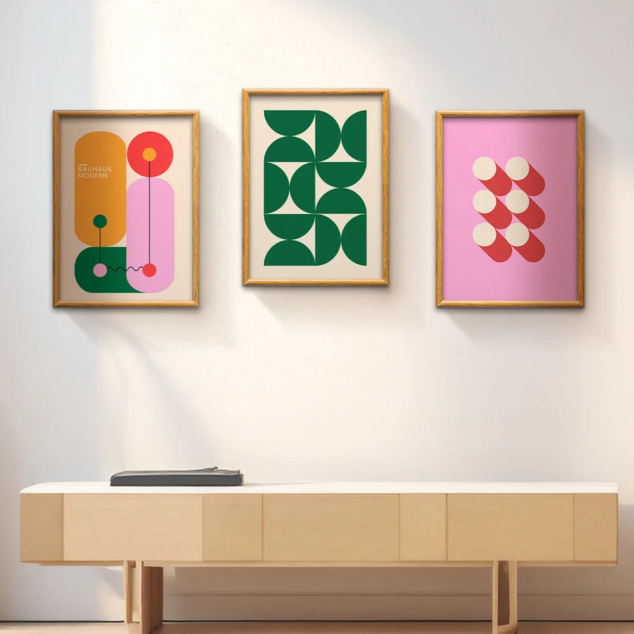 Bauhaus Modern Set (Pink)