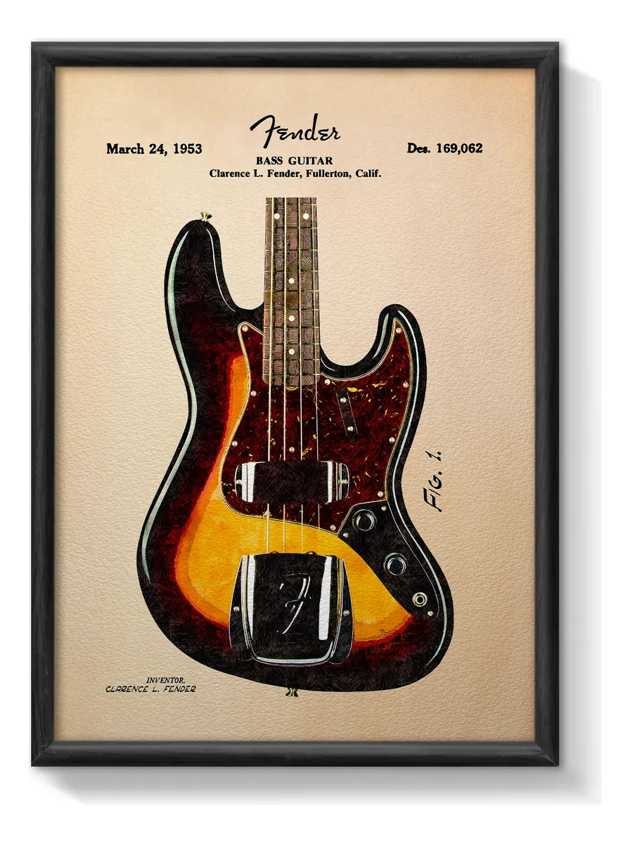 Jazzmaster Bass Fender Patente