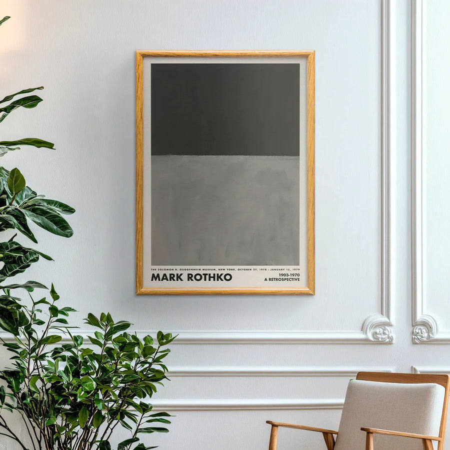Mark Rothko Retrospective (Black - Gray)