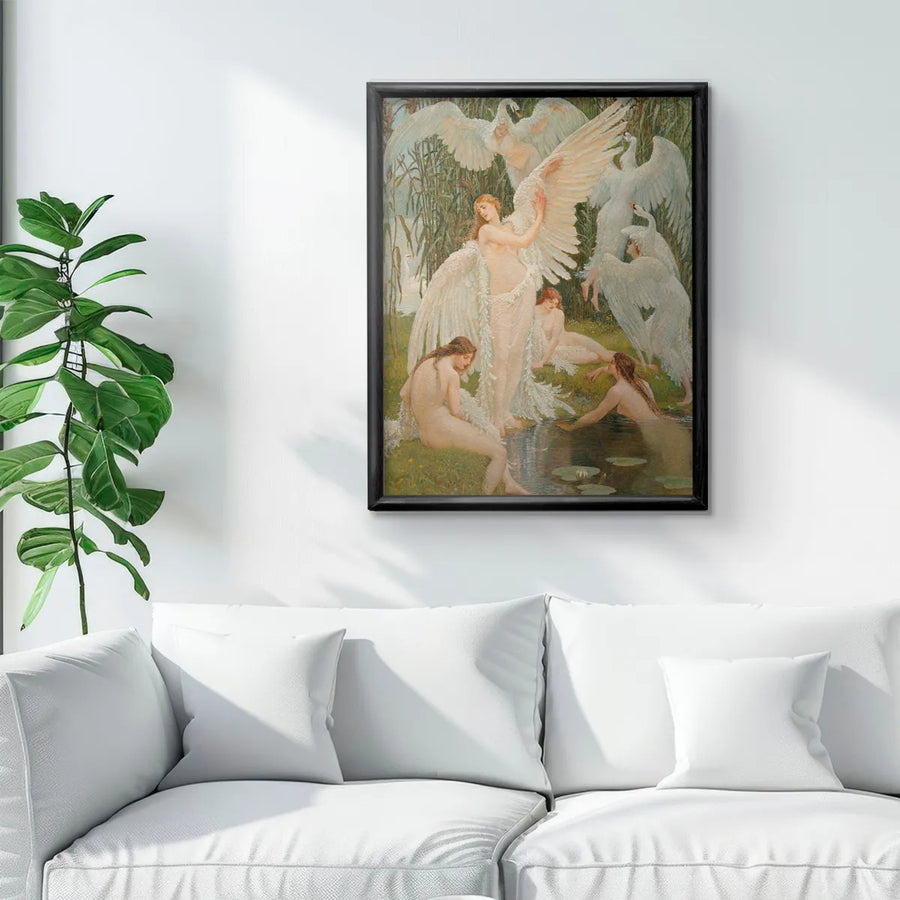 The Swan Maidens  Art Nouveau - Walter Crane