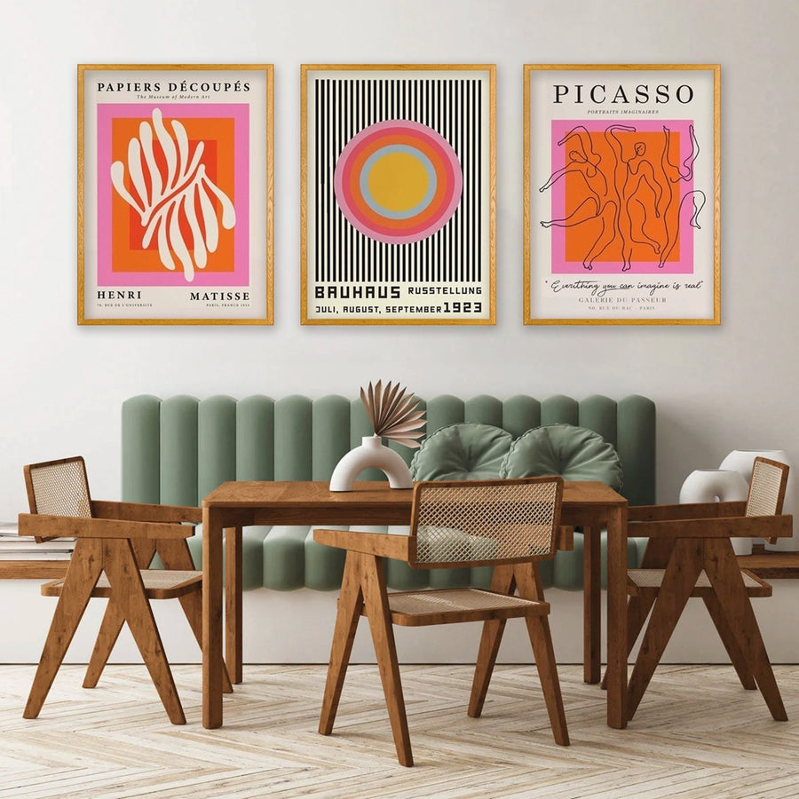 Bauhaus Orange Pink Set