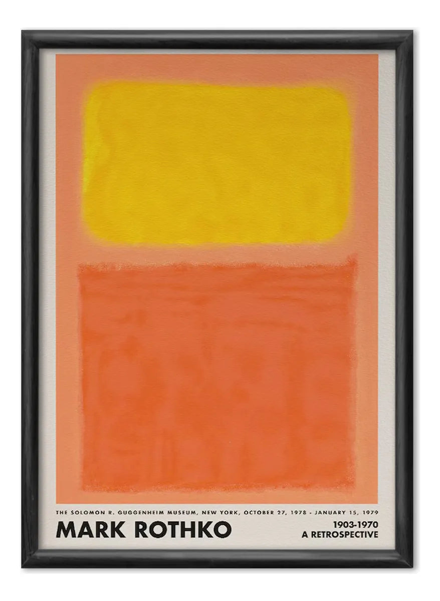 Mark Rothko Retrospective (Orange)