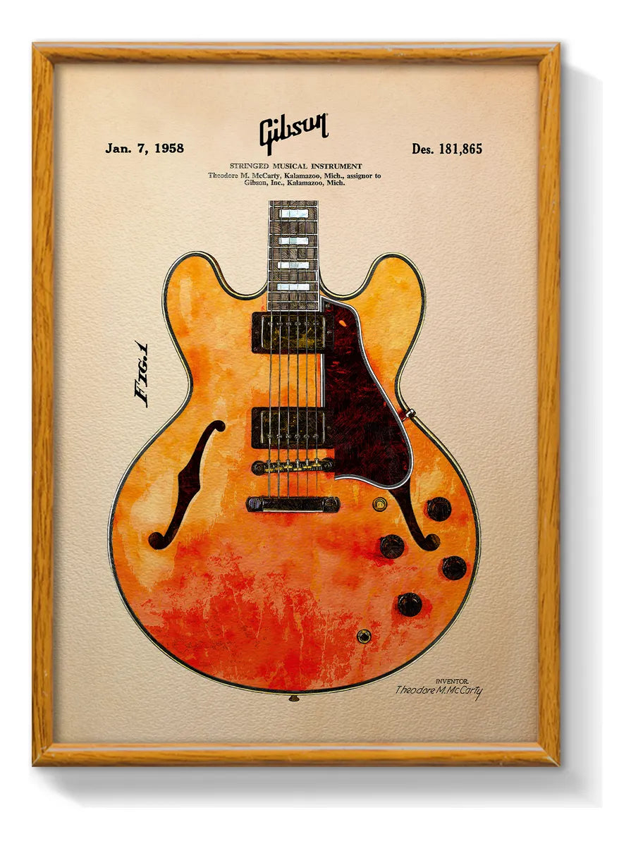 Gibson ES335 Guitar Patente