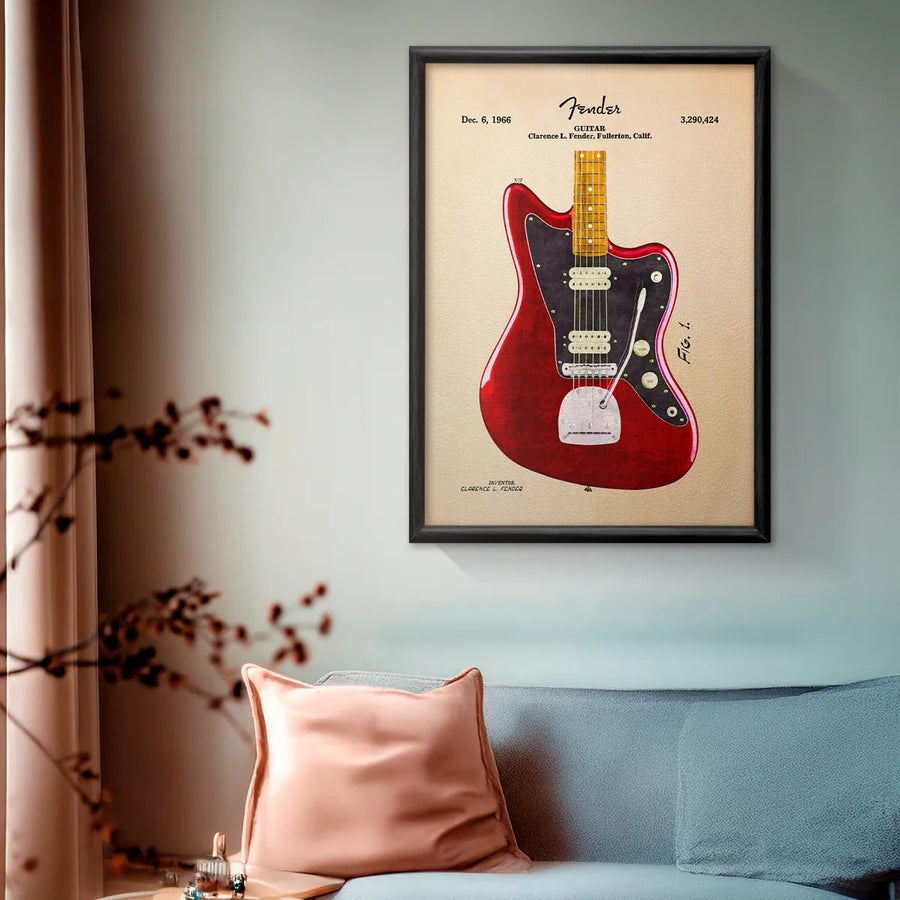 Fender Jazzmaster Red Patente