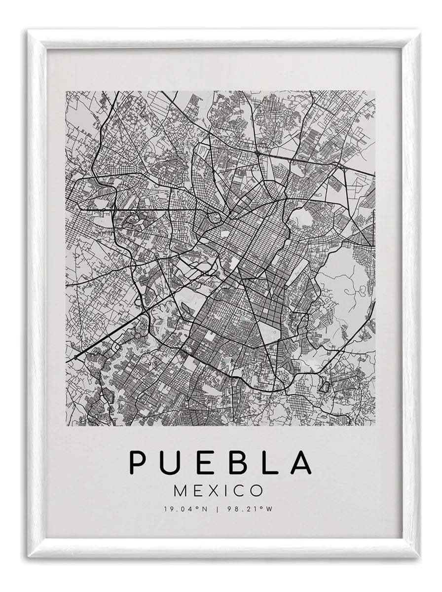 Mapa de Puebla México