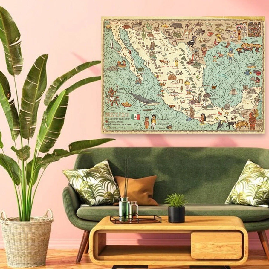 Mapa Vintage México