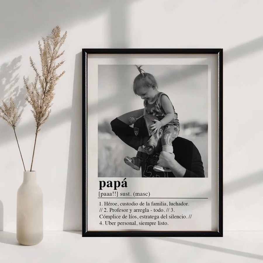 Cuadro Vertical - Personalizado Definición Papá