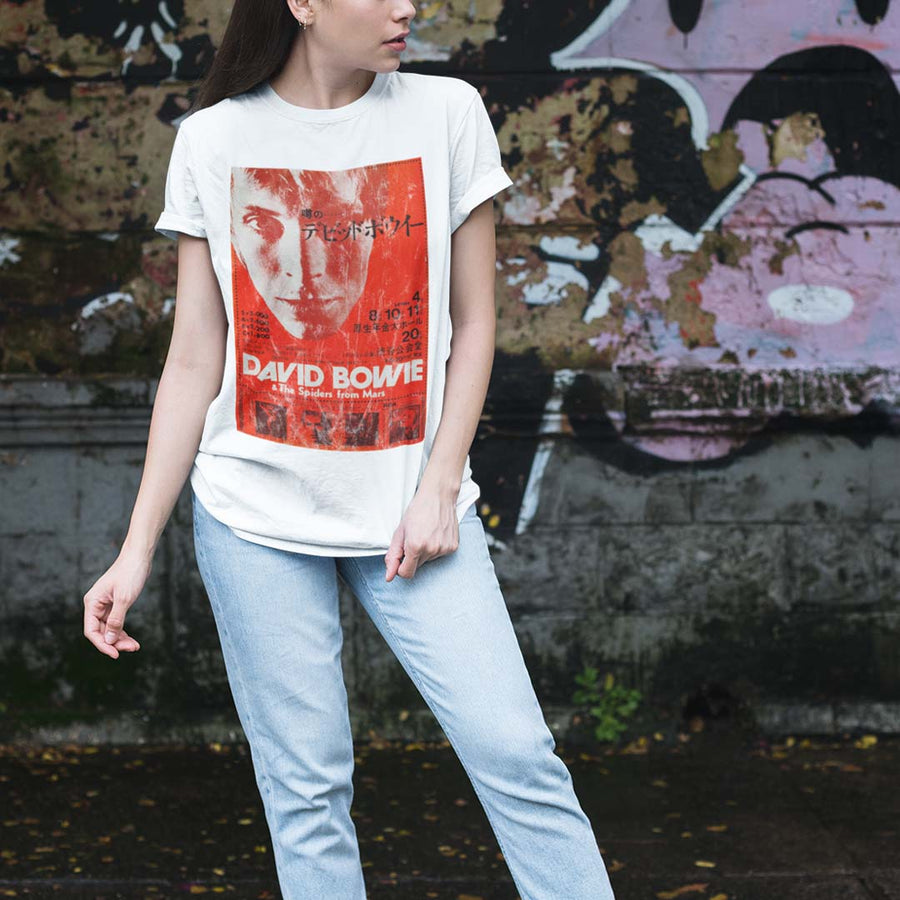 David Bowie Japan Concert - Playera de manga corta