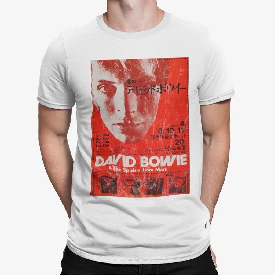 David Bowie Japan Concert - Playera de manga corta