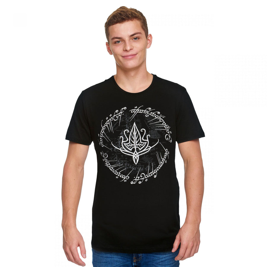 The Lord Of The Rings Elven Leaf  - Playera de manga corta