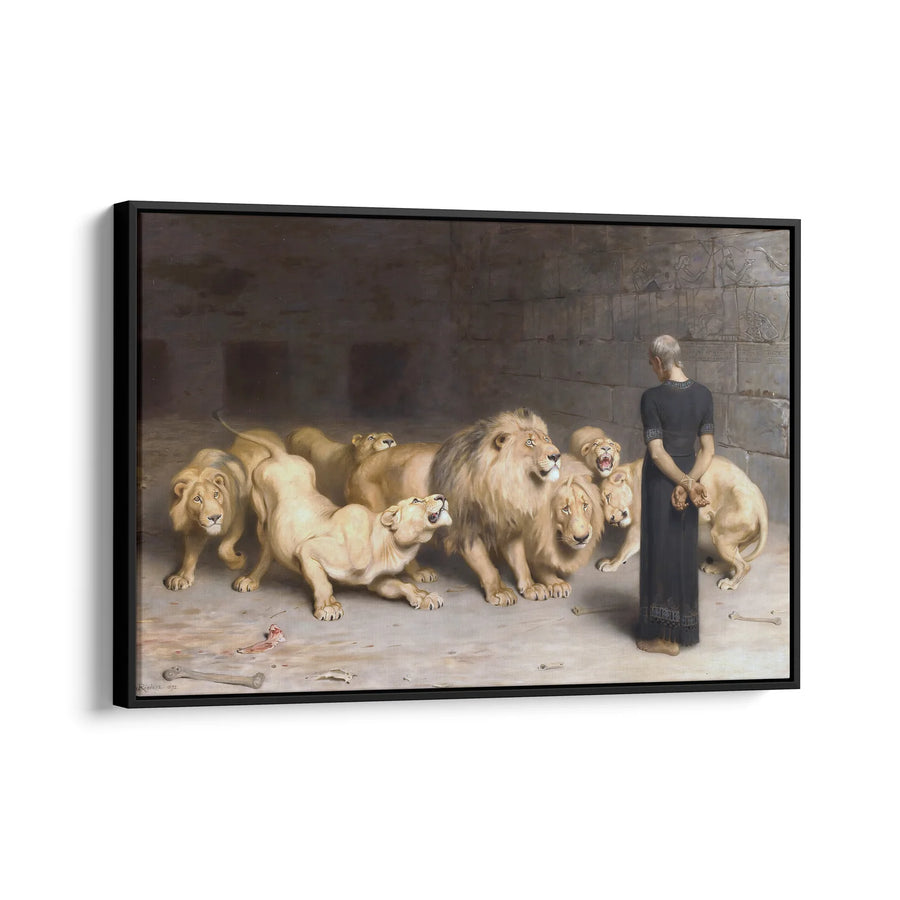 Daniel en el foso de los leones (1872) - Briton Riviere
