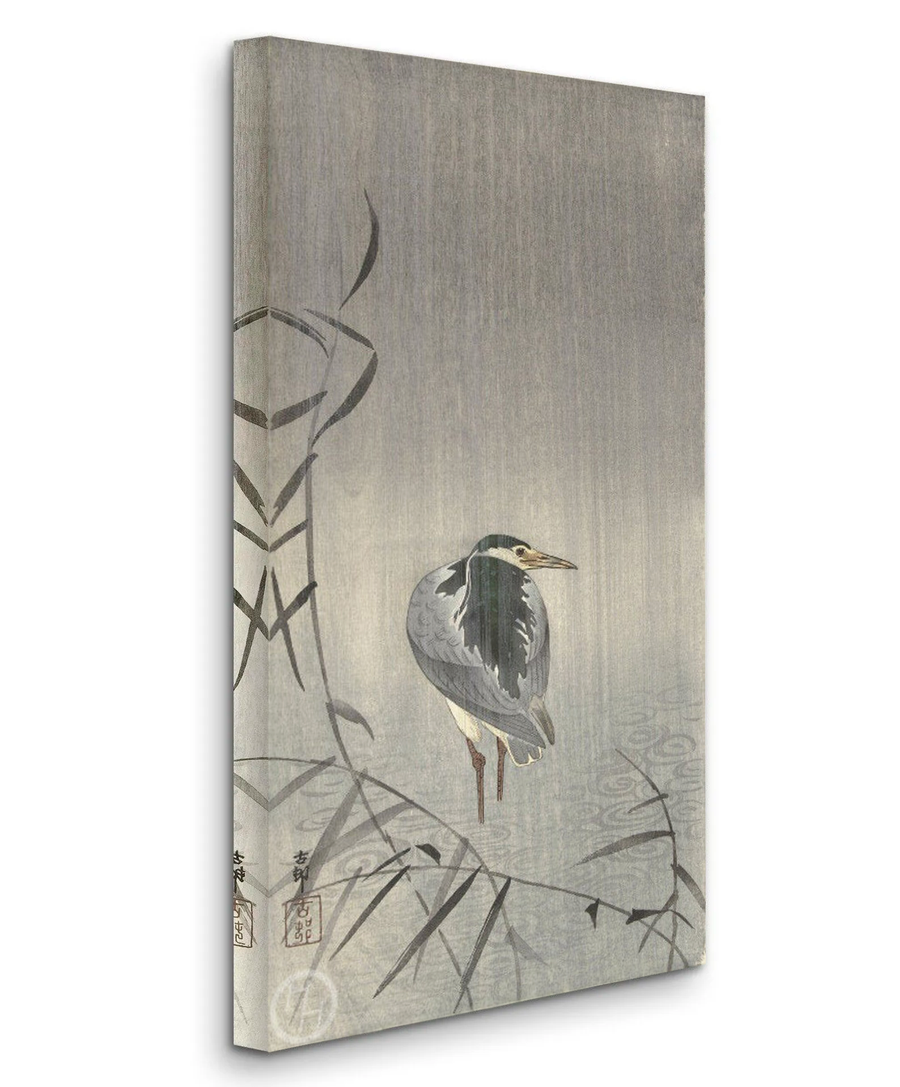 Garza bajo la luna nueva (1900-1910) - Ohara Koson