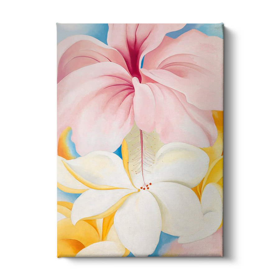 Hibiscus with plumeria - Georgia O'Keeffe