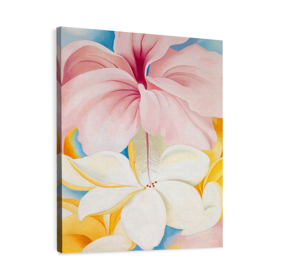 Hibiscus with plumeria - Georgia O'Keeffe