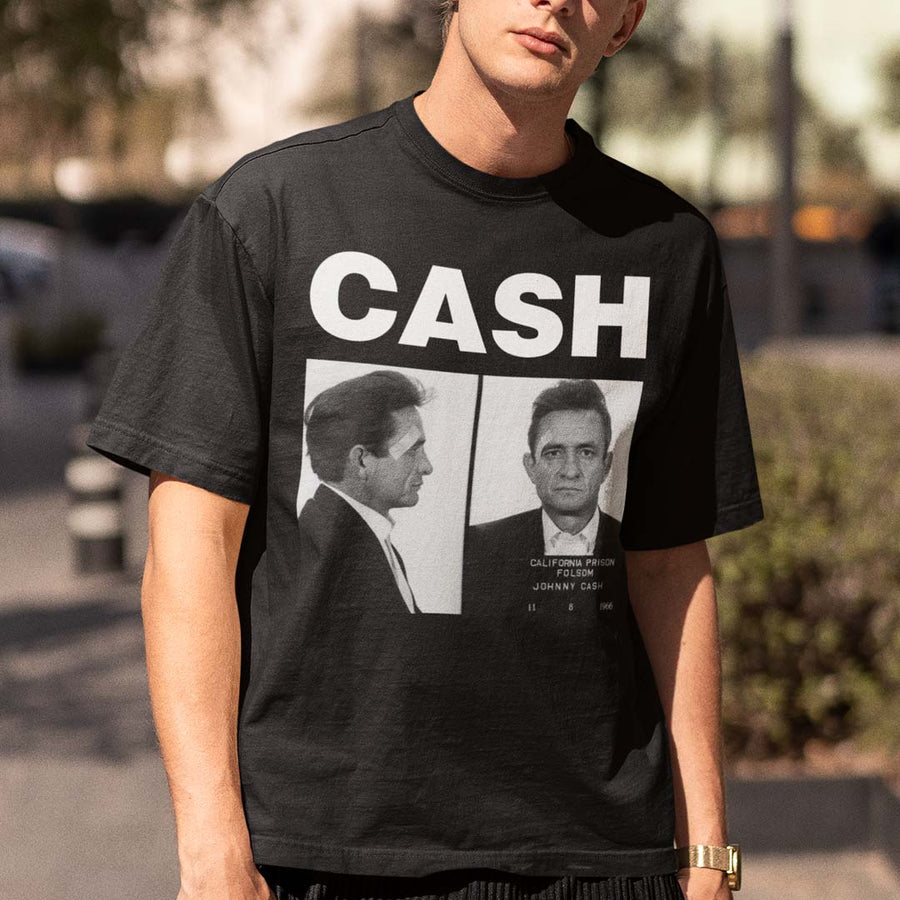 Johnny Cash - Playera de manga corta