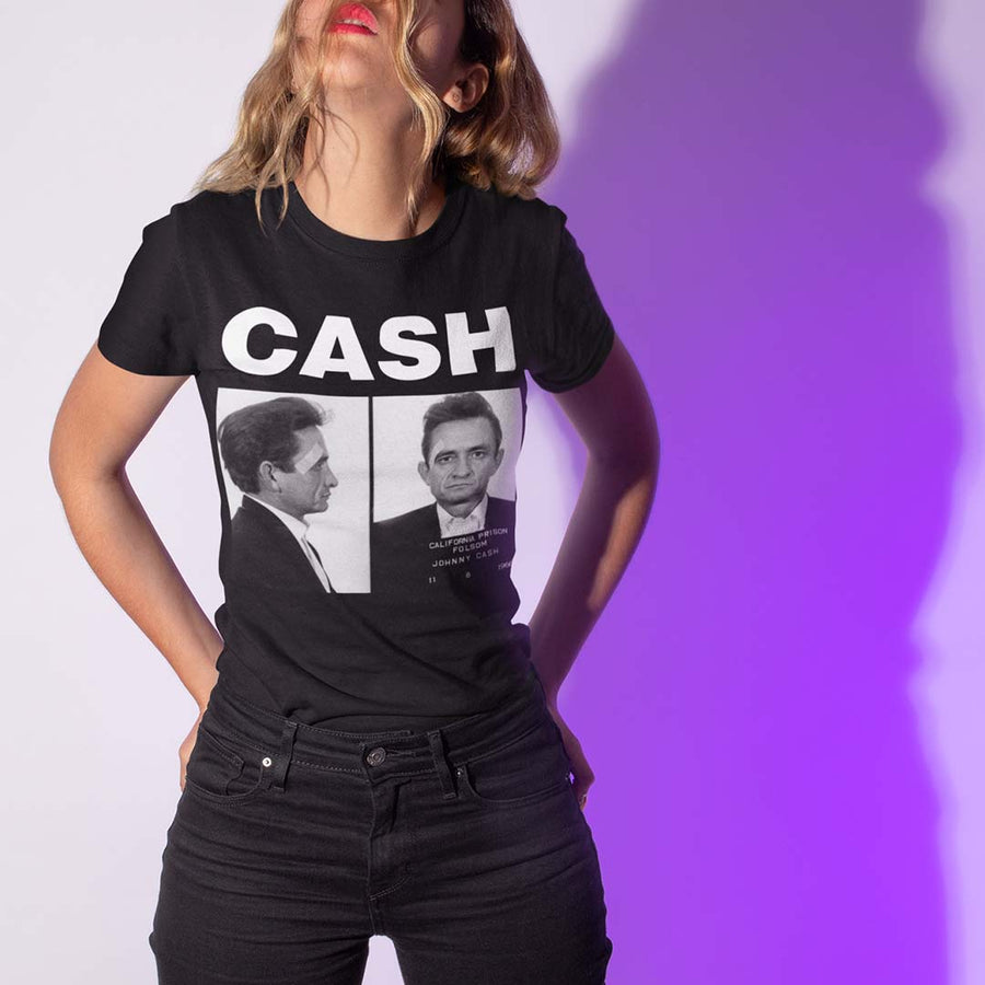 Johnny Cash - Playera de manga corta