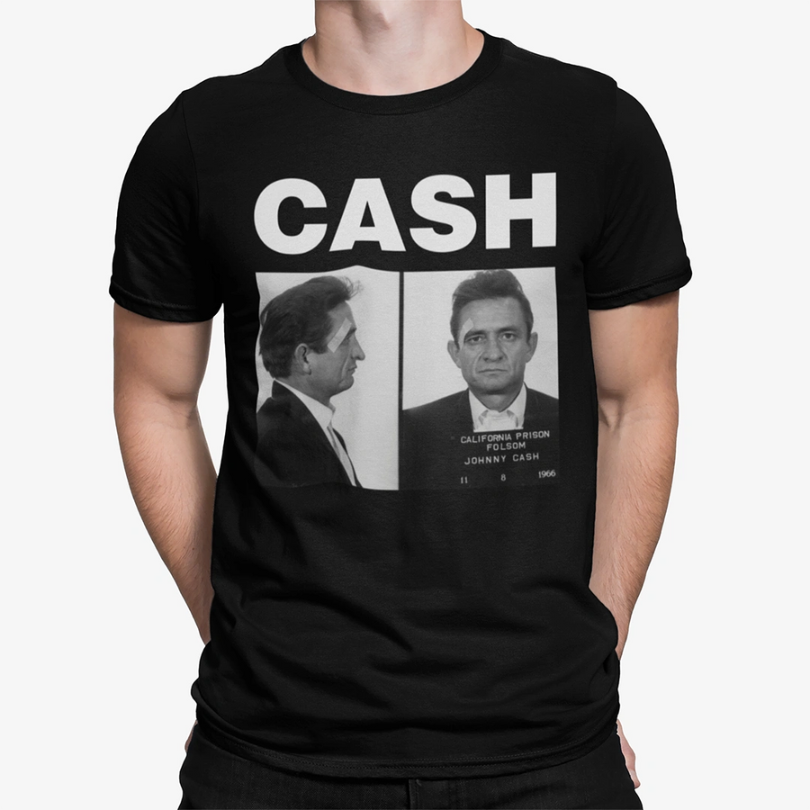 Johnny Cash - Playera de manga corta