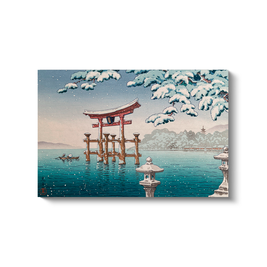 Nieve en Miyajima (1937) - Tsuchiya Koitsu