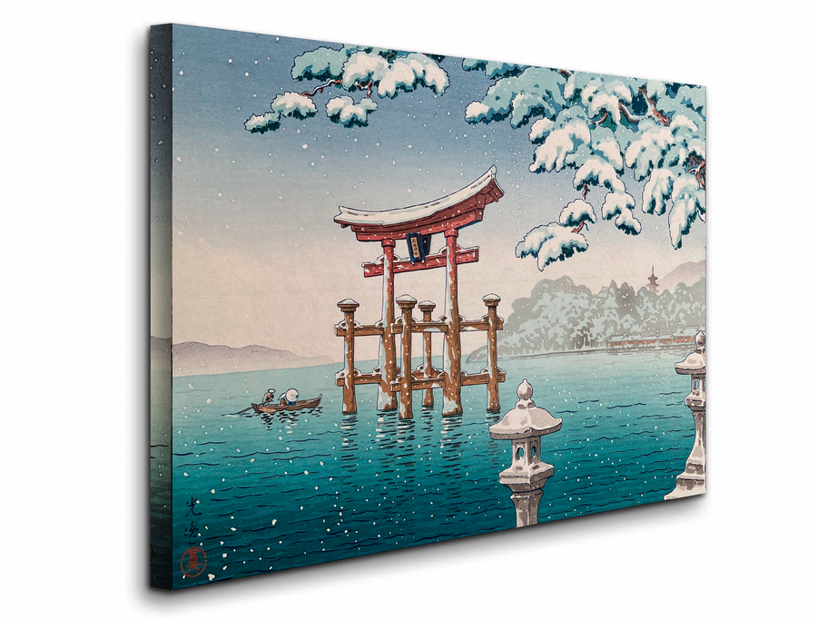 Nieve en Miyajima (1937) - Tsuchiya Koitsu