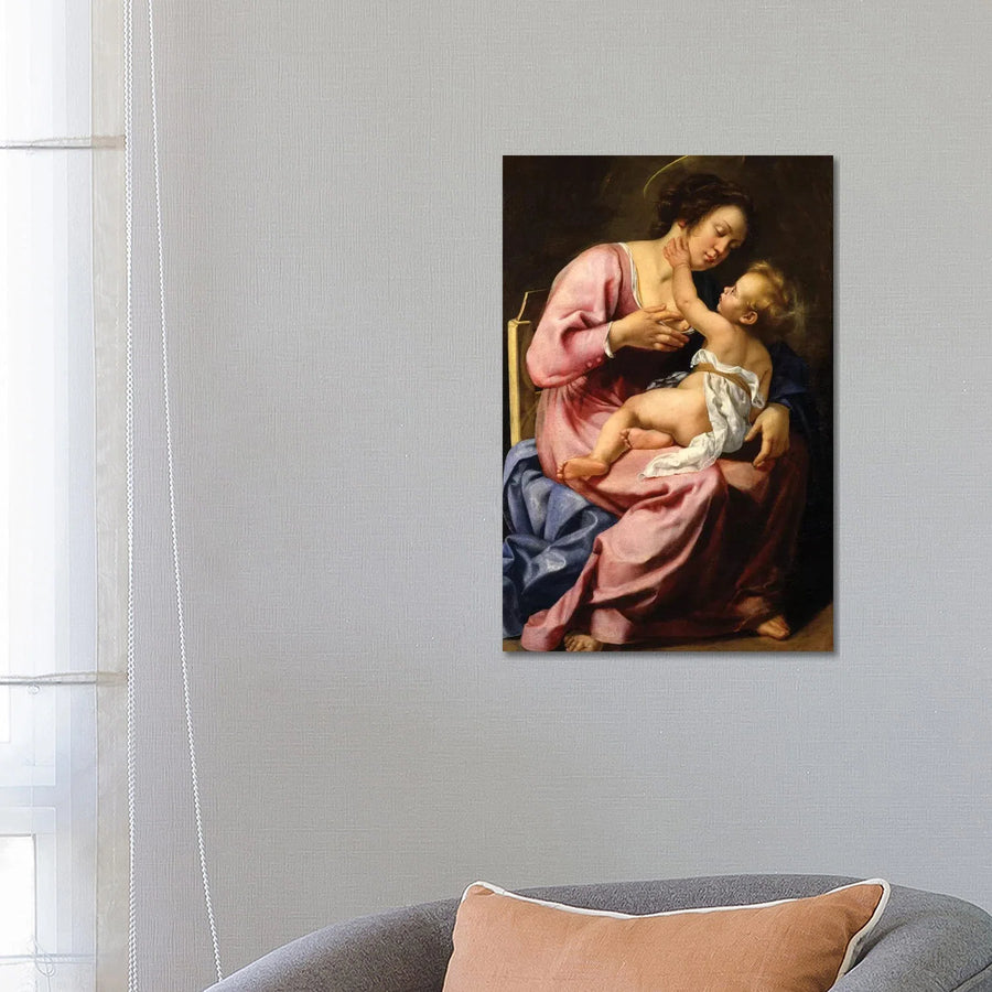 Madonna y Niño - Artemisia Gentileschi